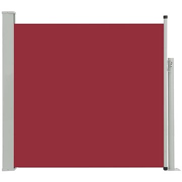 Zatahovací boční markýza/zástěna na terasu 170 x 300 cm červená (48367)