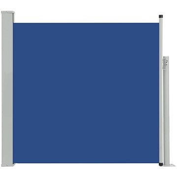 Zatahovací boční markýza/zástěna na terasu 170 x 300 cm modrá (48366)