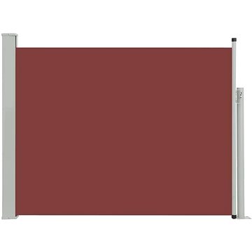 Zatahovací boční markýza/zástěna na terasu 170 x 500 cm hnědá (48381)
