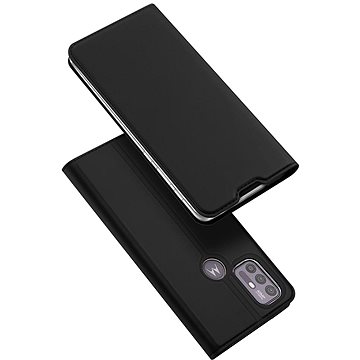 DUX DUCIS Skin Pro knížkové kožené pouzdro na Motorola Moto G30 / Moto G10, černé (DUX51115)