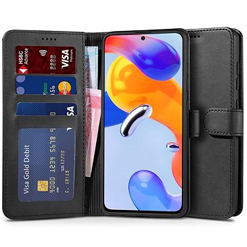 Tech-Protect Wallet knížkové pouzdro na Xiaomi Redmi Note 11S 5G / Poco M4 Pro 5G, černé (TEC924057)