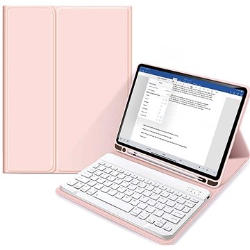 Tech-Protect SC Pen pouzdro s klávesnicí na iPad 10.2 2019 / 2020 / 2021, růžové (TEC920950)