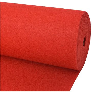 Výstavářský koberec hladký 1x12 m červený (30080)