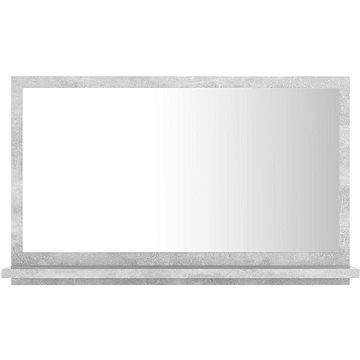 Koupelnové zrcadlo betonově šedé 60×10,5×37 cm dřevotříska 804566 (804566)