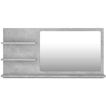 Koupelnové zrcadlo betonově šedé 90×10,5×45 cm dřevotříska 805019 (805019)