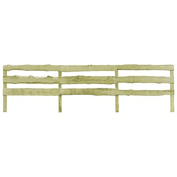 Zahradní plot ze 3 prken impregnovaná borovice 120×510 cm 44943