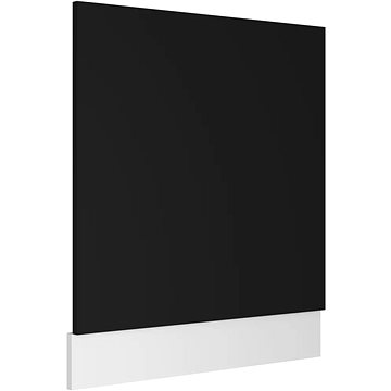 Panel na myčku černý 59,5×3×67 cm dřevotříska 802563
