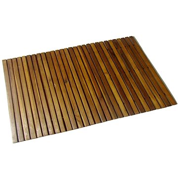 Koupelnová předložka z akáciového dřeva 80 × 50 cm