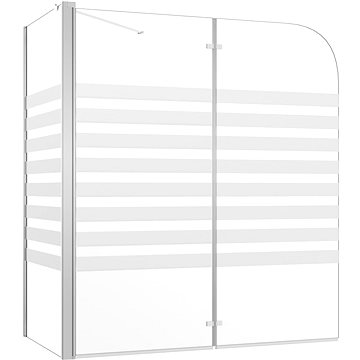 Sprchový kout 120 × 68 × 130 cm tvrzené sklo pruhovaný