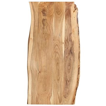 Stolní deska masivní akáciové dřevo 120 × (50–60) × 2,5 cm (286333)