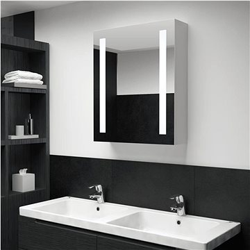 LED koupelnová zrcadlová skříňka 50 × 13 × 70 cm