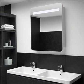 LED koupelnová zrcadlová skříňka 68 × 9 × 80 cm