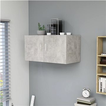Nástěnná skříňka betonově šedá 80 × 39 × 40 cm dřevotříska