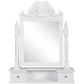 Toaletní stolek s hranatým sklopným zrcadlem MDF (60628)