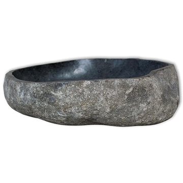 Umyvadlo z říčního kamene oválné 38–45 cm (242667)