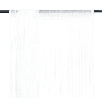 Provázkové záclony, 2 ks, 140x250 cm, bílá