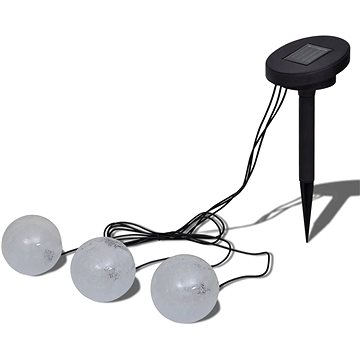 Set 3 ks solárních plovoucích LED svítidel do vody - koule (40869)