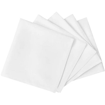100 jídelních ubrousků bílých 50 × 50 cm