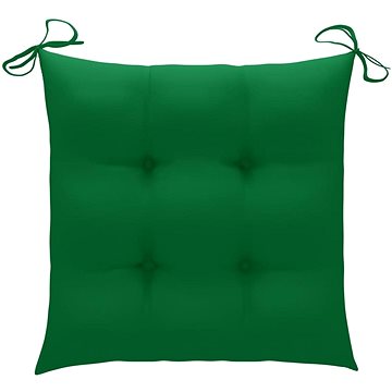 Podušky na židle 6 ks zelené 50 x 50 x 7 cm textil (314913)