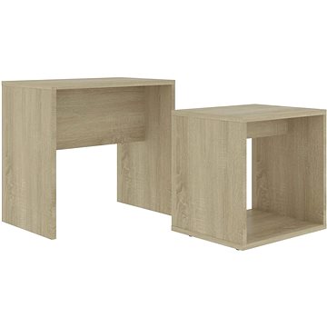 Set konferenčních stolků sonoma dub 48 × 30 × 45 cm dřevotříska (802888)