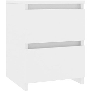 Noční stolek bílý 30 × 30 × 40 cm dřevotříska (800513)