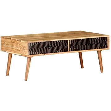 Konferenční stolek 100 × 50 × 39 cm masivní akáciové dřevo (322666)