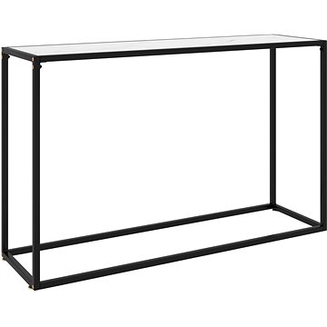 Konzolový stolek bílý 120 × 35 × 75 cm tvrzené sklo (322817)