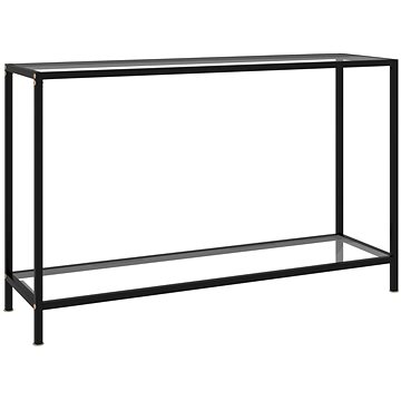 Konzolový stolek průhledný 120 × 35 × 75 cm tvrzené sklo (322839)