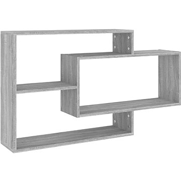 Nástěnná police šedá sonoma 104 × 20 × 58,5 cm kompozitní dřevo (815289)