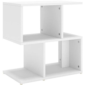 Noční stolek bílý 50 × 30 × 51,5 cm dřevotříska (806364)