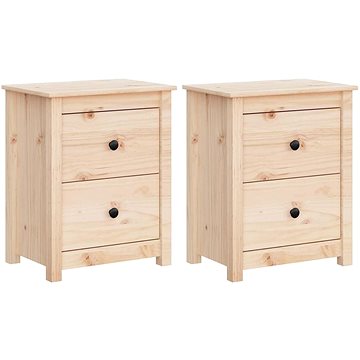 Noční stolky 2 ks 50 × 35 × 61,5 cm masivní borové dřevo (813680)