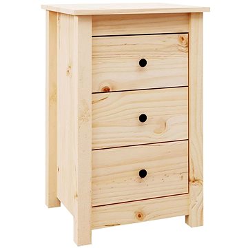 Noční stolek 40 × 35 × 61,5 cm masivní borové dřevo (813699)