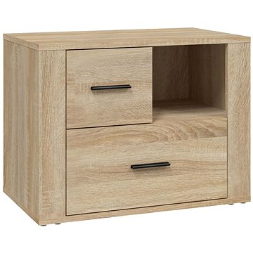 Noční stolek dub sonoma 60×36×45 cm kompozitní dřevo (816739)