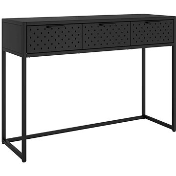 Konzolový stolek černý 106 × 35 × 75 cm ocel (335892)