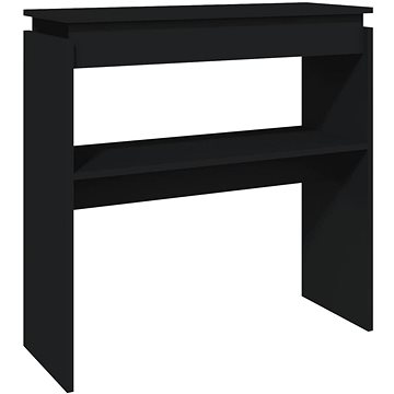 Konzolový stolek černý 80 × 30 × 80 cm dřevotříska (808315)