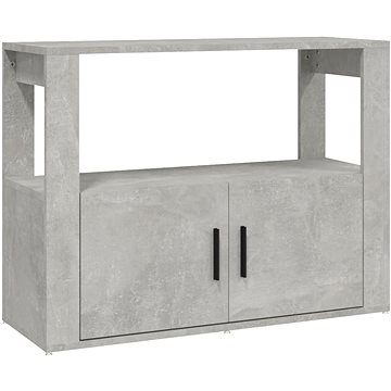 Příborník betonově šedý 80×30×60 cm kompozitní dřevo (819456)