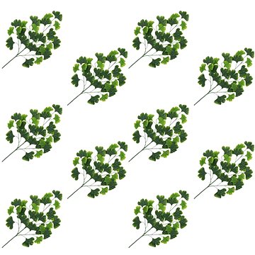 Umělé listy ginko biloba 10 ks zelené 65 cm (280131)