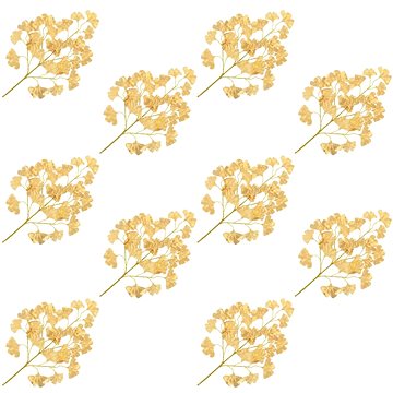 Umělé listy ginko biloba 10 ks zlaté 65 cm (280134)