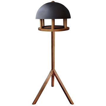Esschert Design Krmítko pro ptáky kulatá ocelová stříška FB429 (422490)