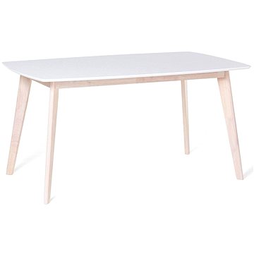 Bílý jídelní a kuchyňský stůl 150x90 cm SANTOS, 58832 (beliani_58832)