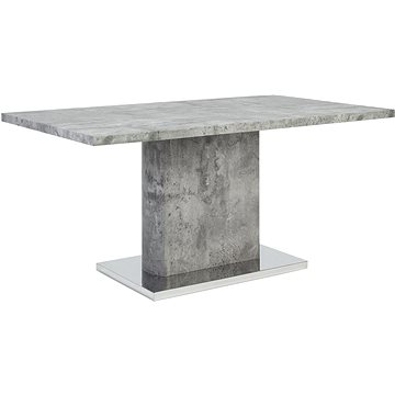 Dřevěný jídelní stůl s betonovým vzhledem PASADENA, 86633 (beliani_86633)