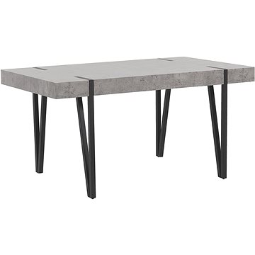 Jídelní stůl betonový vzhled 150 x 90 cm ADENA, 250975 (beliani_250975)