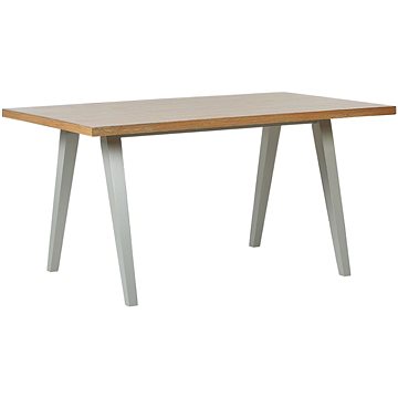 Jídelní stůl 150 x 90 cm světlé dřevo se šedou LENISTER, 239956 (beliani_239956)