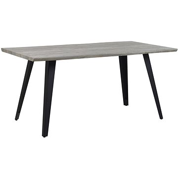 Jídelní stůl 160 x 90 cm šedé dřevo WITNEY, 245902 (beliani_245902)