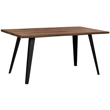 Jídelní stůl 160 x 90 cm tmavé dřevo WITNEY, 227085 (beliani_227085)