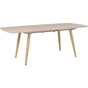 Jídelní stůl 180/210 x 90 cm HAGA světlé dřevo, 233875 (beliani_233875)