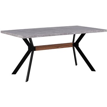 Jídelní stůl betonový efekt BENSON 160 x 90 cm, 188723 (beliani_188723)