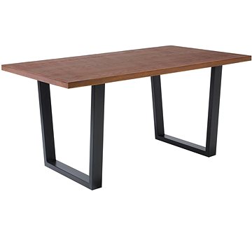 Jídelní stůl hnědý 160x90 cm AUSTIN, 122882 (beliani_122882)