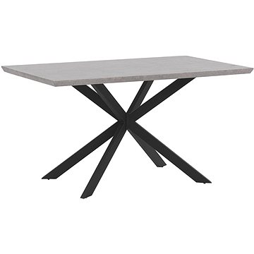 Jídelní stůl SPECTRA betonový vzhled 140 x 80 cm, 250974 (beliani_250974)