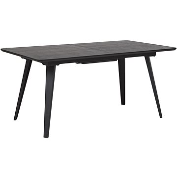 Rozkládací jídelní stůl 160/200 x 90 cm černý IRVINGTON, 251911 (beliani_251911)